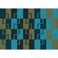 thumbnail image 1 of Ahgly Company Indoor Rectangle Patterned DarkSlateGray or DarkSlateGrey Green Area Rugs, 5' x 7', 1 of 1