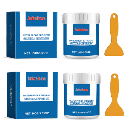 2-Piece 200g Waterproof Efficient Drywall Repair Kit with Scraper for Wall Hole and Crack Repair