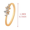 thumbnail image 3 of Fiudx Juego de Garras de Moda, Elegante Anillo de Compromiso Bicolor, Deslumbrante Pulsera de Circonitas Redondas, Pequeño Pero Atractivo, Regalo de San Valentín, Accesorio para Mujeres Seguras de Sí, 3 of 3