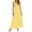 Yellow, variant on Honeeladyy Womens Summer V Neck Tie Strap Maxi Dress Solid Color Sleeveless Long Dress Spaghetti Strap Flowy Dresses Yellow XXXXXL