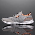 thumbnail image 5 of Pandaie Men's Running Shoes Lightweight Non Slip Walking Shoes Athletic Mesh Workout Casual Fashion Sneakers Grey 12, 5 of 7