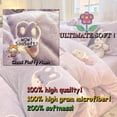 thumbnail image 5 of MorroMorn Purple Duvet Cover Queen, Bunny Kids Bedding Sets, Fluffy Comforter Covers Set, Down Alternative Blanket Ultra Soft Kawaii Cute Gifts for Girls Teen Women Full Double Size, 5 of 6