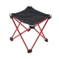 thumbnail image 4 of S SERENABLE Camping Stool 9.64" Portable Chair Mini Folding Stool for Beach Red, 4 of 9