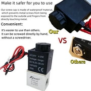 1/4 DC 24V 2 Way Normally Closed Pneumatic Aluminum Electric Solenoid Air Valve