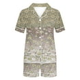 thumbnail image 5 of Qiopertar Liquidation à Moins de 5$ Blouse Décontractée Imprimée Col Rabattu Manches Courtes Mode Short Ensemble Pyjama Grandes Économies de Vacances!, 5 of 5