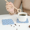 thumbnail image 6 of Kll Square Drink Coasters Set Of 4,Pu Leather Absorbent Coasters Set Decorative Coffee Cup Coasters Housewarming Gift For Home Decor-Cute French Bulldog, 6 of 9