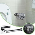 thumbnail image 2 of Portarrollos de papel higiénico de acero inoxidable 304 con ventosa, sin taladrar, tapa desmontable para el baño, 2 of 6