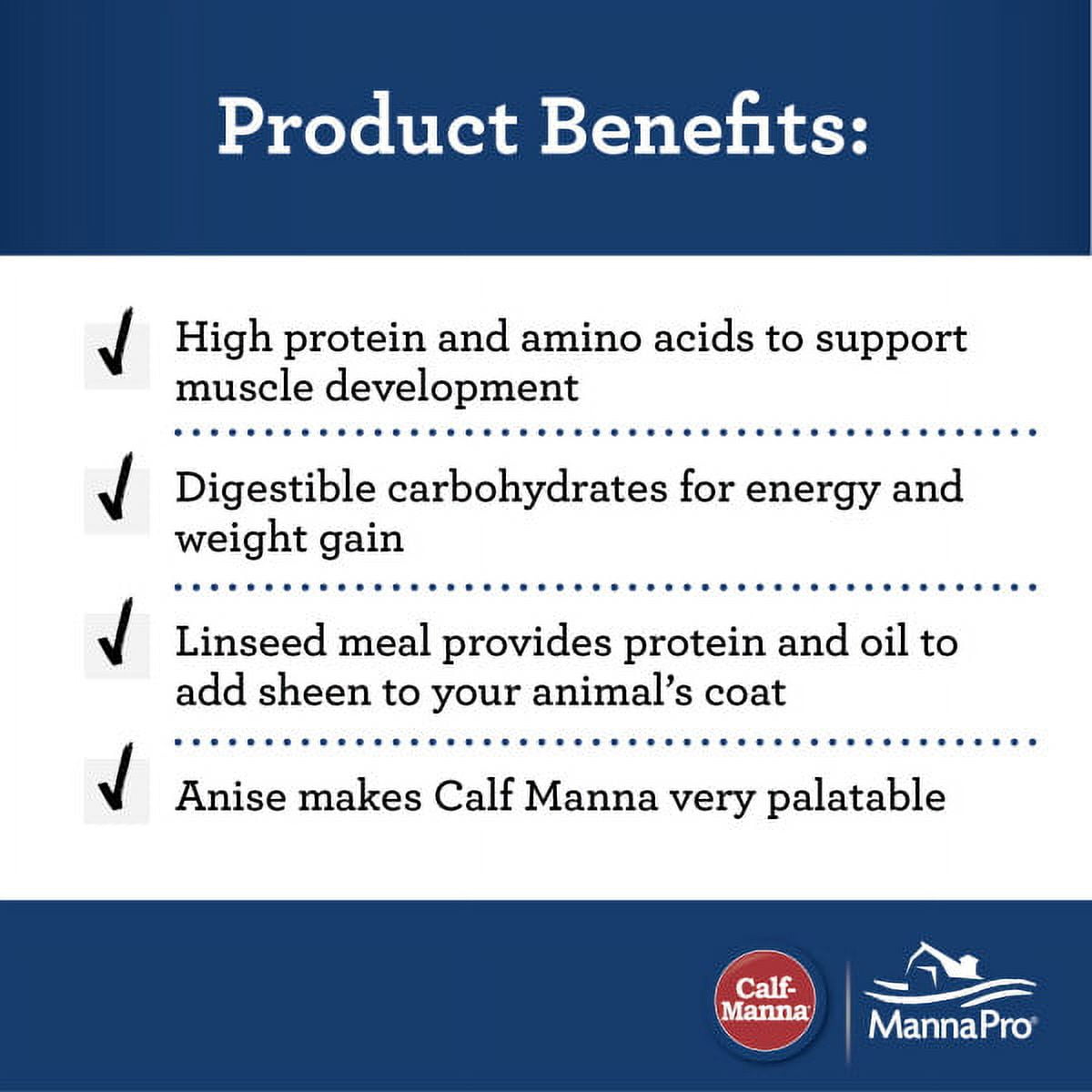 Manna Pro Calf-Manna Horse Treat Farm Animal Feed, 25lb
