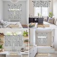 thumbnail image 6 of Boho Leaf Kitchen Curtains Sets for Windows 24 Inch Length, Sage Green Spring Farmhouse Pastoral Tribal Rod Pocket Window Treatments Tier Curtains and Valances Set for Bedroom/Bathroom, 6 of 8