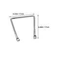 thumbnail image 2 of FRCOLOR 1 Pair Motorcycle Saddlebag Mounting Bracket Heavy Duty Hard Saddle Bag Rail Mounting Bracket Kit Silver, 2 of 8