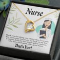 thumbnail image 5 of Simple Thank You Healthcare Medical Worker Nurse Appreciation Nurse Forever Necklace w Message Card, 5 of 20