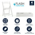 thumbnail image 3 of Flash Furniture Hercules Series Resin Folding Event Chairs for Adults, Set of 4, White, 3 of 19