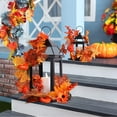 thumbnail image 6 of Fall Decorations for Home, LED Candle Lantern Decorative Indoor & Outdoor, Set of 2 Vintage Hanging Lanterns Fall Decor with Pumpkin Maple Vine for Patio Front Porch Thanksgiving, 6 of 6