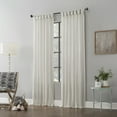 thumbnail image 2 of Archaeo Sarro Washed Cotton Twist Tab Curtain, 52" x 95", 2 of 8