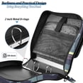 thumbnail image 4 of FORMRS Zipper Binder with Shoulder Strap 2-inch Ring 500 Sheet Capacity File Bag, Cube Stripes, 4 of 5