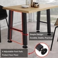 thumbnail image 3 of QinaQin Patas metálicas en forma de X para mesa de centro, altura de 40.6 cm, acero resistente en color negro, juego de 2 para proyectos DIY de mesa lateral o banco, 3 of 6