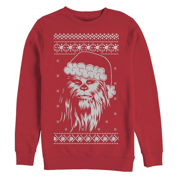 Men's Star Wars Ugly Christmas Sweater Chewbacca Santa Sweatshirt