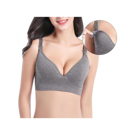 VICOODA Women's Comfort Support Maternity Wirefree Front Open Nursing (Best Support Bra For Pregnancy)