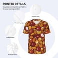 thumbnail image 5 of Rocae Almond Nuts for Breathable Men's Baseball T-Shirt Fashionable Casual Baseball Jersey, Moisture-wicking Sportswear XX-Large, 5 of 9