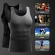 thumbnail image 4 of TFixol Camiseta sin mangas de compresión para hombre, paquete de 3 chalecos ajustados de secado rápido que absorben la humedad, 4 of 8