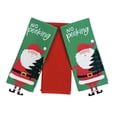 thumbnail image 4 of Serafina Home Christmas Kitchen Towels Set: Santa Claus and Tree, Green, 3 Count, 4 of 6