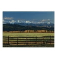 thumbnail image 3 of Nature Cutting Board, Farm Field with Snow Covered Mountain Nature Valley Forest Panoramic Work of Art, Decorative Tempered Glass Cutting and Serving Board, Small Size, Multicolor, by Ambesonne, 3 of 5