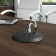 thumbnail image 3 of 2-inch Desktop Power Grommet with AC Outlet and USB-A/USB-C Ports in Black, 3 of 6