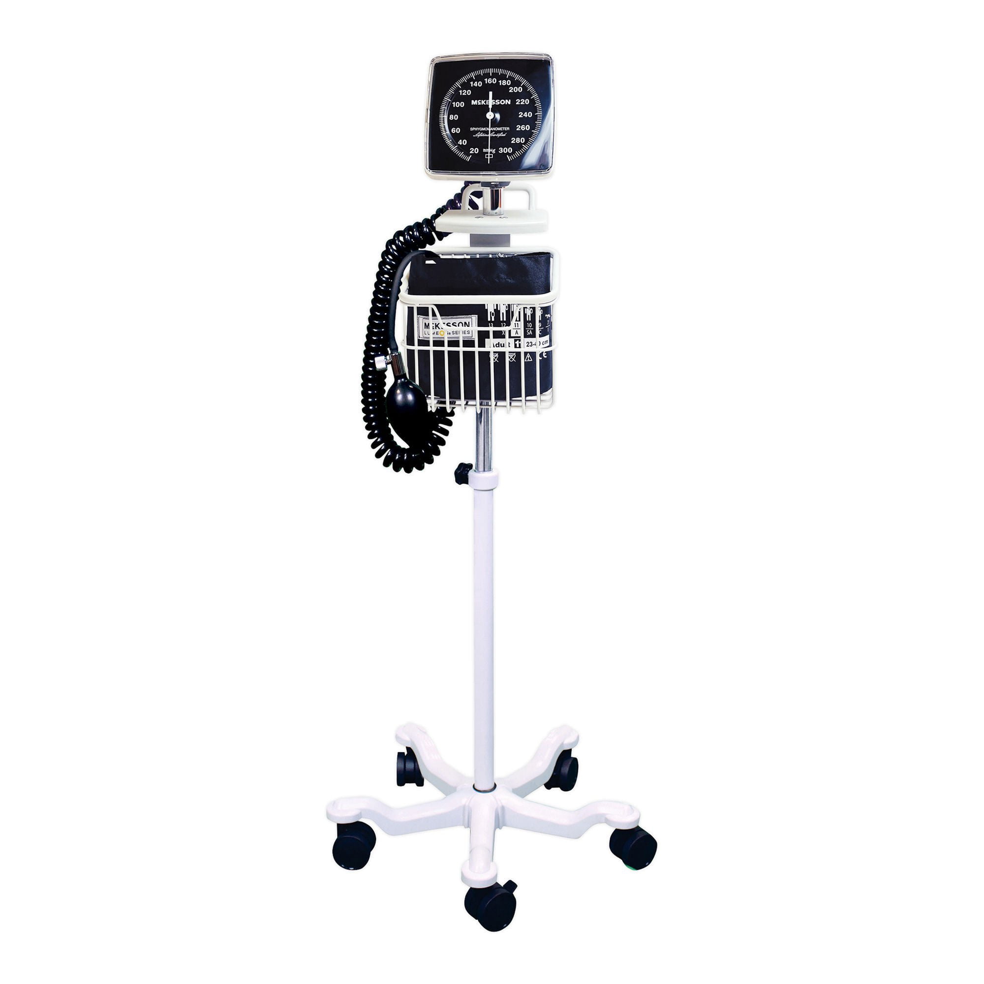 McKesson LUMEON Adult Cuff Arm Aneroid Sphygmomanometer Unit 2-Tubes Black 1 per Box