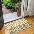 thumbnail image 2 of White Yellow Flower Sunflower Pattern Door Rugs,Washable Non Slip Door Mats Indoor,Decorative Door Mats,Entry Mat Indoor for Entrance,Bedroom,Kitchen,Bathroom,17"x30", 2 of 6