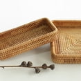 thumbnail image 3 of Bamboo Rattan Woven Storage Baskets,Rectangular Fruit Bread Trays,Wicker Woven Baskets for Home Decor,Multifunctional Storage Baskets for Organizing Tabletop Bathroom Kitchen,3pcs,(L+M+S), 3 of 6