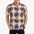 thumbnail image 1 of Fotbe Vintage Botanical Butterfly Art Camiseta Polo de Golf para Hombre con Estampado – Camisa Deportiva Transpirable con Cuello Abotonado-Large, 1 of 6