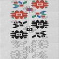 thumbnail image 1 of Ahgly Company Machine Washable Indoor Square Transitional Granite Gray Area Rugs, 3' Square, 1 of 7
