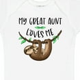 thumbnail image 4 of Inktastic My Great Aunt Loves Me Cute Sloth and Baby Boys or Girls Baby Bodysuit, 4 of 5