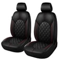 thumbnail image 1 of Fundas para Asientos de Auto CAROMOP de Cuero PU Impermeables, Set Delantero, 1 of 7