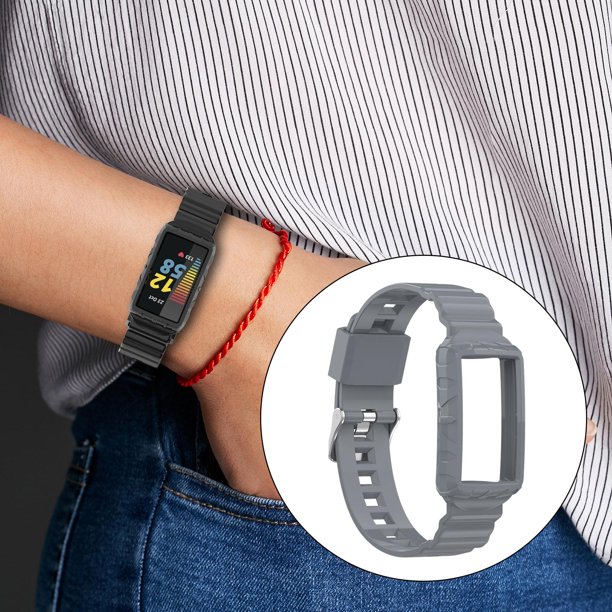 de silicona, , resistente al sudor, liviano, correas de reloj, correa para Charge5 / 4 / 4SE / 3 / , relojes inteligentes gris Macarena Pulsera de correa de reloj