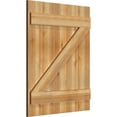 thumbnail image 2 of 26 7/8"W X 33"H Timbercraft Five 5 3/8" Boards Joined Board-N-Batten Shutters W/Z-Bar, Rough Sawn Western Red Cedar (Per Pair), 2 of 13
