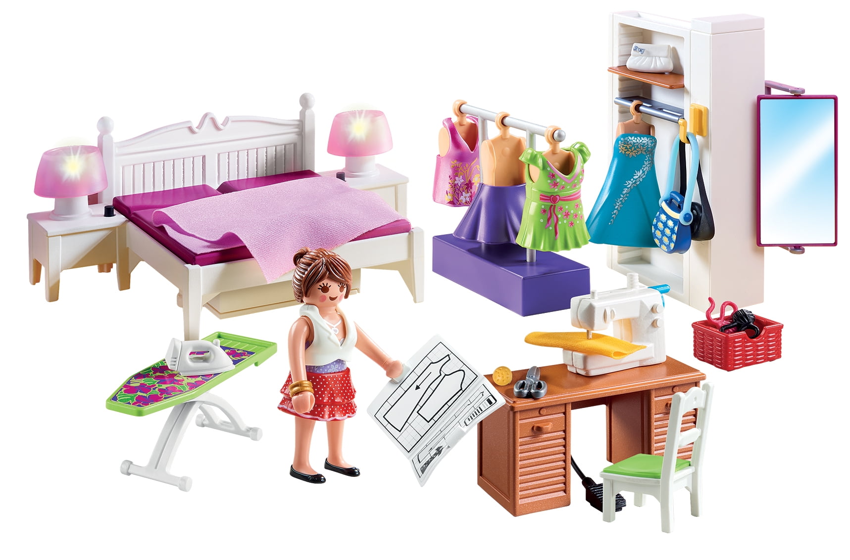Playmobil Dollshouse furniture Blue bed for boy child figure NEW 