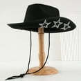 thumbnail image 4 of Fashion Cowgirl Hats Wide Brim Stars Cowgirl Hat for Women Girls Hats Themed Party, 4 of 8