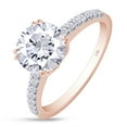 thumbnail image 3 of AFFY 1.66CT Center 7.5MM Round Moissanite Diamond Solitaire Ring for Women 14K Solid Rose Gold-5.5, 3 of 5