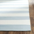 thumbnail image 5 of SAFAVIEH Montauk Saranna Striped Cotton Area Rug, Sky Blue/Ivory, 9' x 12', 5 of 5