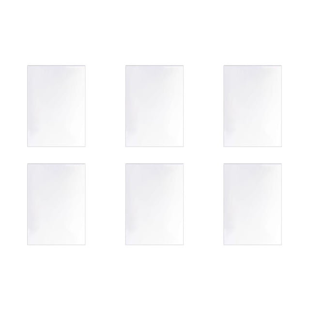 Moyic Paleta de mezcla plana de 6 piezas, bandeja de pigmento de pulido transparente, tablero de pintura para manicura de maquillaje, Kits de experimentos de química