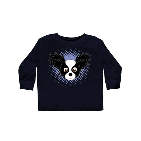 

Inktastic Papillon Dog Cute Gift Toddler Boy or Toddler Girl Long Sleeve T-Shirt