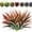 Red, variant on ZOELNIC 4/12 Pcs Artificial Shrubs Bushes Plants Fake Grass Bushes Plastic Greenery for Planters Patio Front Door Porch Home Garden Decorations