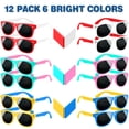 thumbnail image 2 of Gafas de sol GINMIC Kids Party Favors, paquete de 12 unidades, estilo neón de los 80, 2 of 7