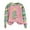 Pink, variant on Women's Tree Themed Printed Pullover Top With Shoulder Sleeve Hoodie Baggy Sweatshirt
