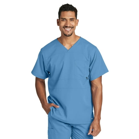 Grey's Anatomy 2-Pocket V-Neck Top for Men - Medical Scrub Top