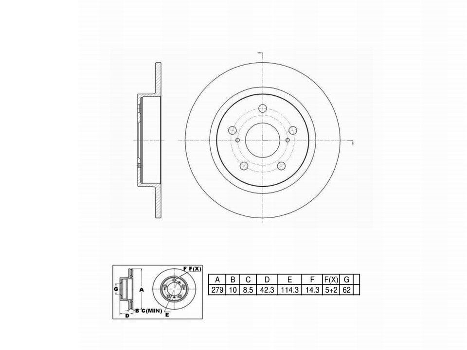 Winstop Brake Rotor, Rear WS239895, Scion tC 2016-2011