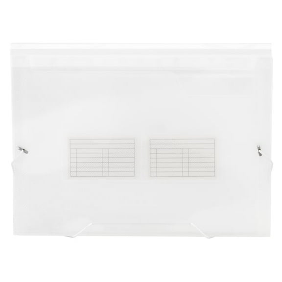 Office Depot® Brand Plastic File, 13 Pocket, Expansion 3-1/2", 8 1/2" x 11", Letter, Clear, Pack of 1