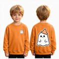 thumbnail image 2 of Tween Boys Halloween Shirt for 11t 12t Boys Halloween T-shirt Boys Ghost Kids Shirt Crewneck Long Sleeve Graphic Top Toddler to Youth Boys Clothes Size 11-12 Years, 2 of 9