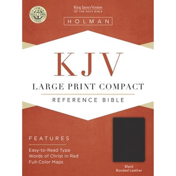 Pre-Owned Large Print Compact Bible-KJV (Hardcover) by Holman Bible Publishers (Editor)